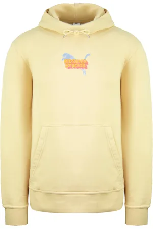 PUMA X Kidsuper Studios Long Sleeve Honey Peach Mens Graphic Hoodie 598463 12 - Cotton - Size Medium