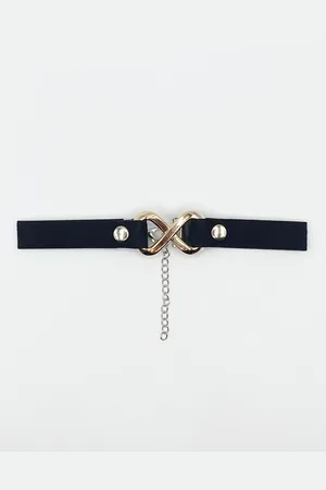 SVNX Womens Faux Suede Choker Necklace With Gold Metal Centre Piece - One Size