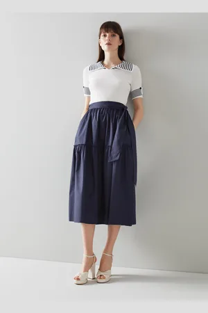 LK Bennett Womens Rego Skirts, Cotton - Size 10 UK