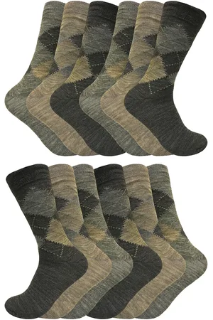 Sock Snob 12 Pair Multipack Mens Lambswool Socks