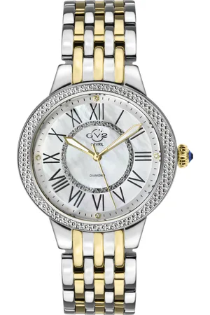 Gevril GV2 Astor II Womens MOP Dial Two-Tone Swiss Quartz Watch - - One Size