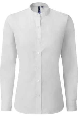 Premier Womens/Ladies Grandad Collar Formal Shirt - Size X-Large