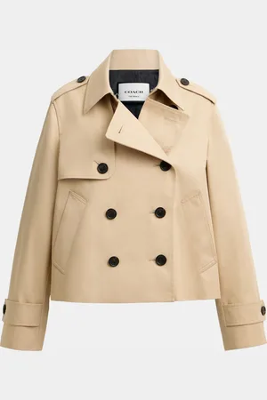 Coach Womens Short Trench - - Size Large