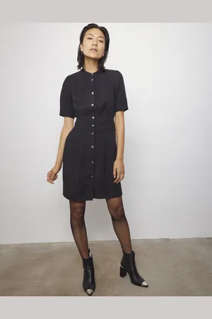 IKKS Womens Short Sleeve Fitted Dress - - Size 8 UK