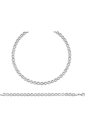 ORPHELIA WoMens 925 Sterling Set: Chain + Bracelet - SET-037 - One Size