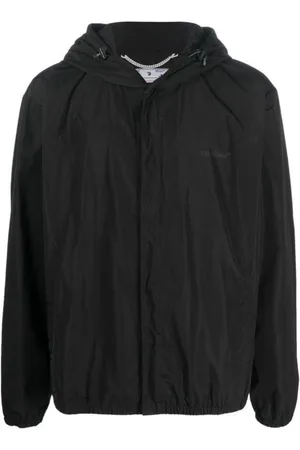 OFF-WHITE Mens Diag Tab Windbreaker Jacket - Size X-Large
