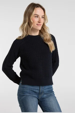 French Connection Womens Mozart Cable Jumper - Size X-Large