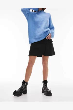 Topshop Womens tailored mini skirt mens re-worked blazer in -Multi - Size 6 UK