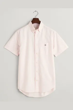 GANT Mens Regular Fit Short Sleeve Oxford Shirt - - Size Medium