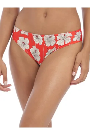 Freya Womens Hibiscus Beach Bikini Brief - Nylon - Size X-Small