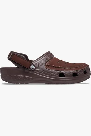 Crocs 207689-23D YUKON VISTA II LITERIDE Mens Clogs Espresso/Mushroom - - Size UK 13