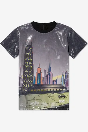 DKNY Girls Batman Sequin Dress in - Size 10Y