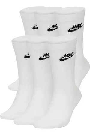 Nike Unisex Sportswear Everyday Essential Crew Socks 6 Pairs - Cotton - Size Medium