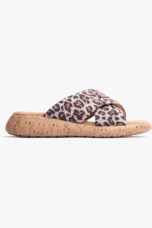 Hush Puppies SARAH Womens Sandals Leopard - - Size UK 4