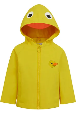 Regatta Kids Unisex Childrens/Kids Pebbles The Duck Waterproof Jacket (Sunbeam) - - Size 3-4Y