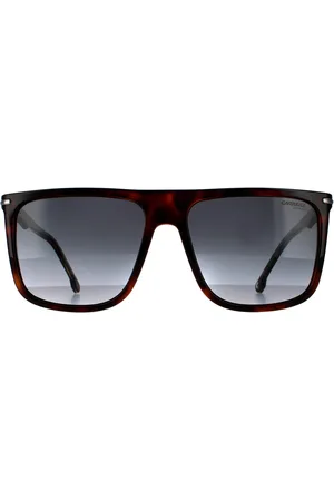 Carrera Rectangle Mens Dark Havana Grey Gradient Sunglasses - - One Size