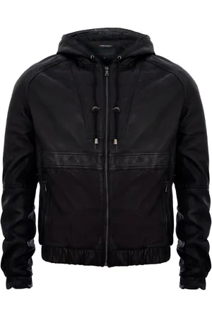 Infinity Mens Zipped Hooded Bomber Biker Jacket - - Size 3XL