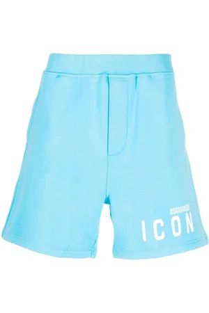 Dsquared2 Mens Icon Logo Printed Cotton Shorts in - Size 2XL