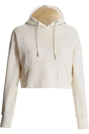 Quiz Womens Cropped Corset Hoodie Cotton - Size Medium