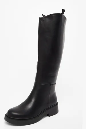 Quiz Womens Faux Leather Knee High Boots - Size UK 3