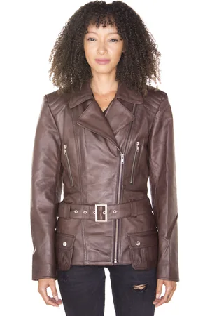 Infinity Womens Long Biker Jacket-Quito - - Size 16 UK