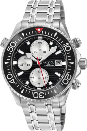 Gevril Mens Hudson Yards Chronograph 48814B Swiss Automatic Sellita SW500 Watch - - One Size