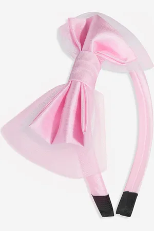 Rachel Riley Girls Tulle Bow Headband in Pink - - One Size
