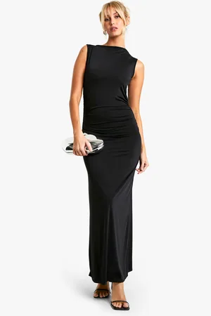 Boohoo Womens Lace Insert Cowl Column Maxi Dress - - Size 18 UK