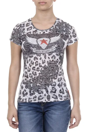 Andrew Charles By Andy Hilfiger Womens T-shirt Short Sleeves Round Neck MAYA - Size X-Large