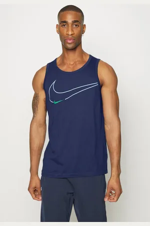 Nike Dri-FIT Mens Graphic Training Tank Vest in Jersey - Size Small