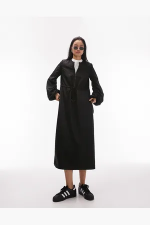 Topshop Womens zip front channel midi dress in - Size 6 UK