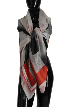 Costume National Womens 100% Authentic CNC Silk Scarf - - One Size