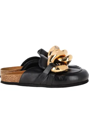 J.W.Anderson Pre-owned Womens JW Chain Loafer Mules in Leather - Size UK 3