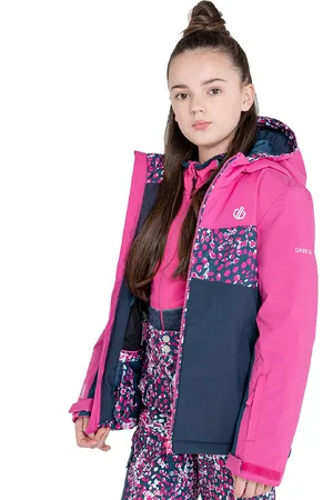 Dare 2B Girls Humour Waterproof Breathable Hooded Coat - - Size 3-4Y