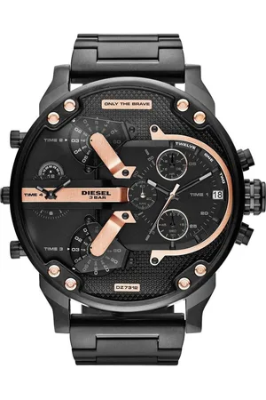 Diesel DZ7312 The Daddies Chronograph Four Time Zone Dial Mens Watch - - One Size