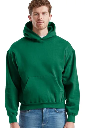 Fruit Of The Loom Mens Supercotton Cotton Hoodie (College Green) - - Size Medium