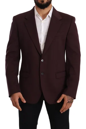 Dolce & Gabbana Mens Indigo Slim Fit Blazer Jacket - Cotton - Size IT 46 (Men