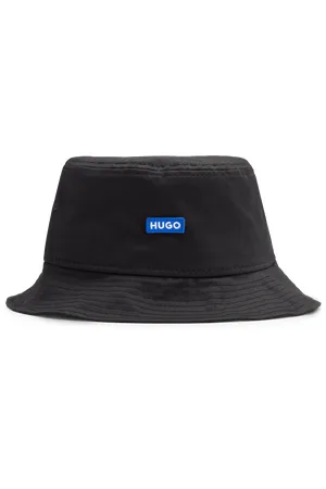 HUGO BOSS Mens Accessories Bucket Hat in Cotton - Size Small/Medium