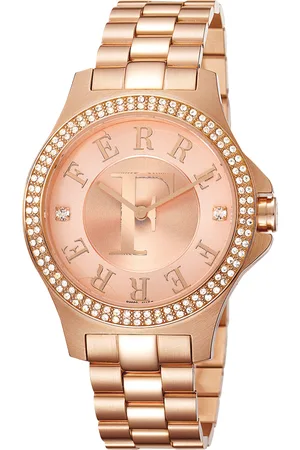 Ferre Womens FM1L022M0081 Rose Gold Watch/Band/Dial - - One Size