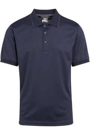 Regatta Mens Navigate Short-Sleeved Polo Shirt ( /Seal Grey) - Size Large