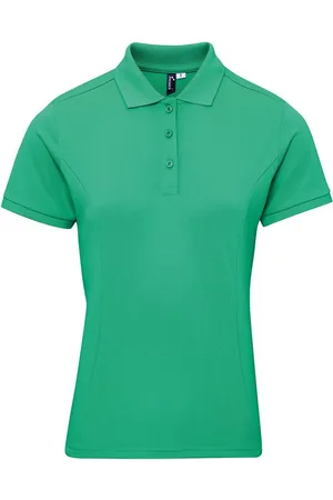 Premier Womens/Ladies Coolchecker Plus Polo Shirt (Kelly ) - Size Small