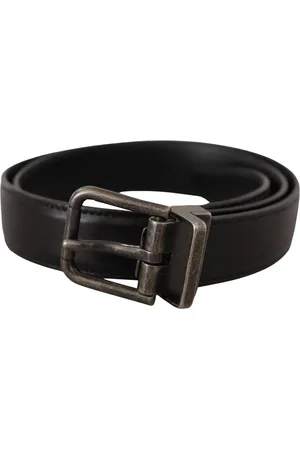 Dolce & Gabbana Mens Gorgeous Leather Belt with Metal Buckle - - Size 70 cm