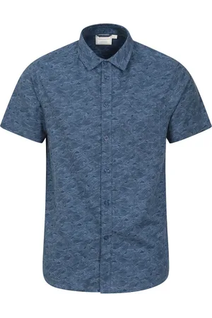 Mountain Warehouse Mens Wave Short-Sleeved Shirt Cotton - Size Small