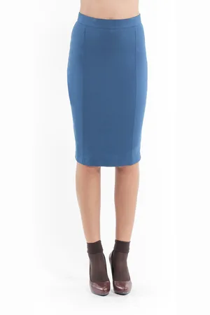 Conquista Womens Stretch Pencil Skirt petrol - - Size EU 38 (Womens)