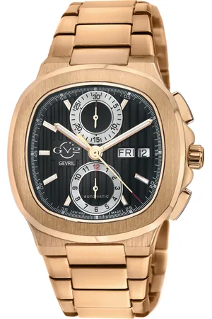 GV2 by Gevril Mens Potente Chronograph18502B Swiss Automatic ETA7750 Watch - Stainless Steel - One Size