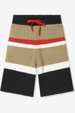 Burberry Boys Jaimie Stripe Shorts in Archive - Size 12Y