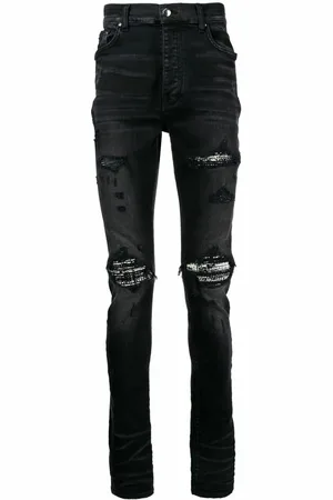 AMIRI Mens Boucle MX1 Ripped Jeans in Denim - Size 34W/32L