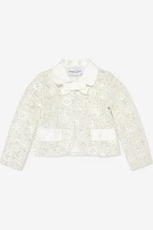 Mama Luma Girls Sequin Embroidered Jacket in - Size 3-4Y