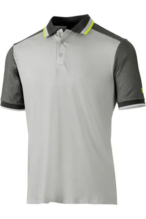 Island Green Mens Golf Polo Shirt ( Grey/Charcoal) - Size X-Large