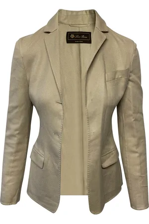 Loro Piana Pre-owned Womens Single Breasted Blazer in Cashmere - Size Small